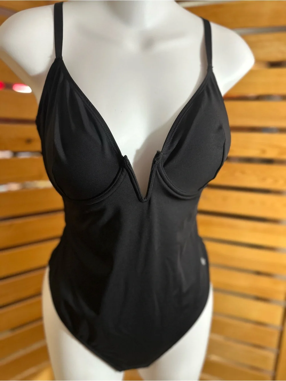Black Sculpting V-Plunge Shapewear Bodysuit